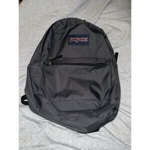 Jansport Gray Backpack T501 School Travel Blue Tag Polyester
